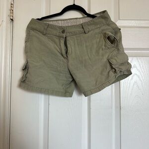 Olive Cargo Women Shorts